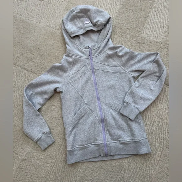 Ivivva Gray Full-Zip Hoodie Sweatshirt - Picture 1 of 12
